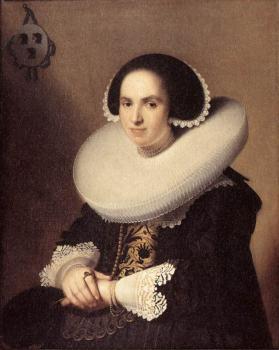Jan Cornelisz Verspronck : Portrait of Willemina van Braeckel